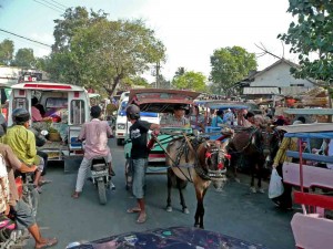 Lombok Market Day Traffic Jam